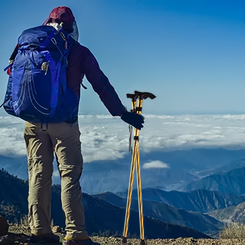 Bastones Senderismo Plegables 1 Pieza, Bastón Ajustable Ligero Portátil  Escalar Montañas Aire Libre Camping Senderismo - Deporte Aire Libre - Temu