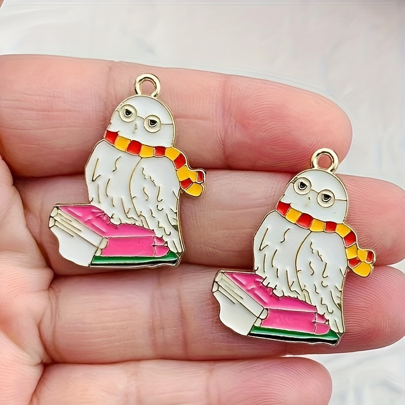 30 Pieces Owl Enamel Charms For Jewelry Making Colorful Owl Charms