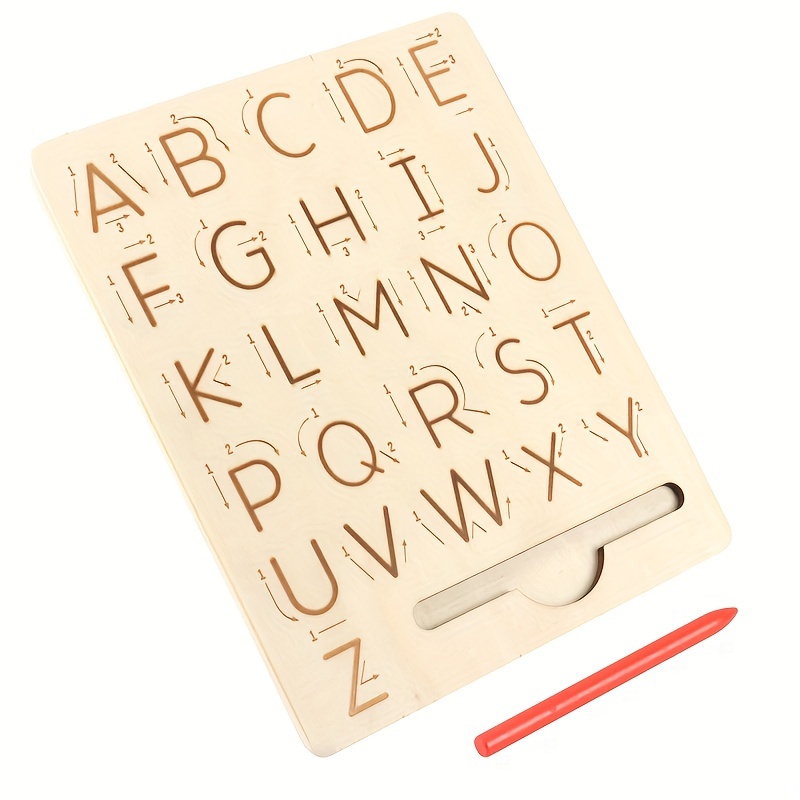 72 mini lettere in legno - alfabeto