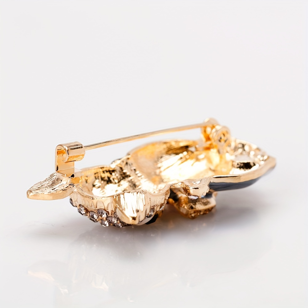 Artificial Diamond Cat Brooch Animal Chest Flower Accessories