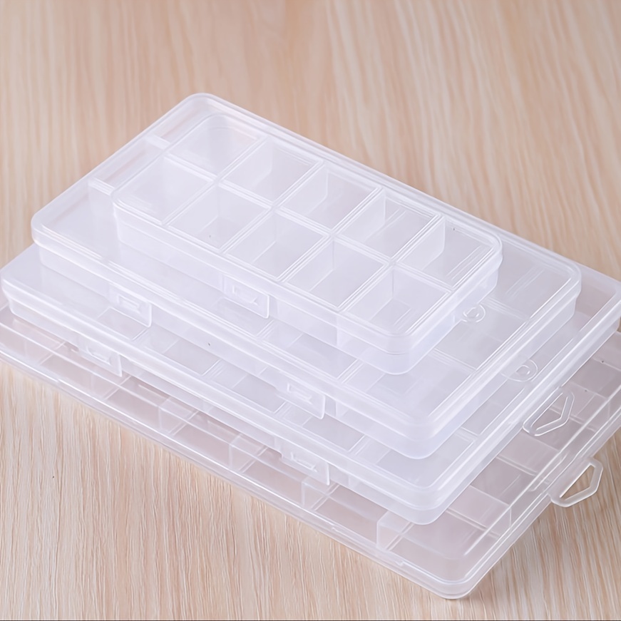 1pc Rectangular Plastic Storage Box Fixed Vertical 6 Grid - Temu