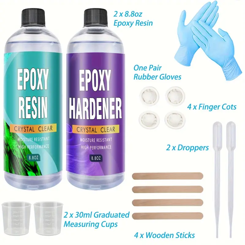 Epoxy Resin Kit Epoxy Resin Crystal Clear Starter Kit For - Temu