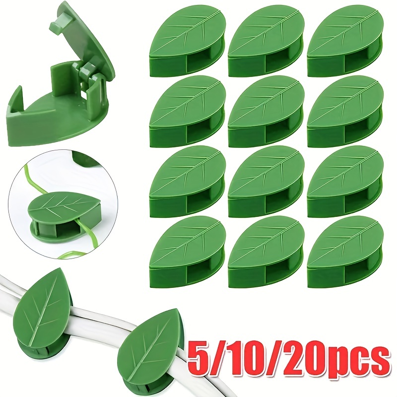 

5/10/20pcs, Plant Climbing Wall Fixture Rattan Vine Bracket Fixed Buckle Leaf Clips Traction Holder Plant Fixing Clip Garden Tool
