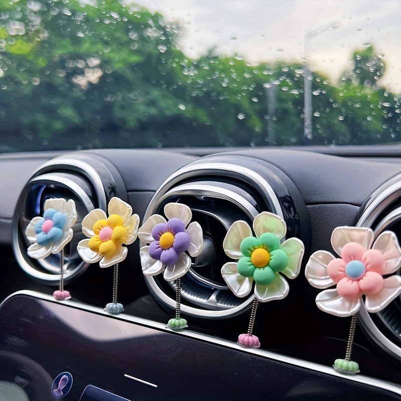 5 Stück Blumendesign Auto ornament Niedliche Schaukel Kleine - Temu Austria