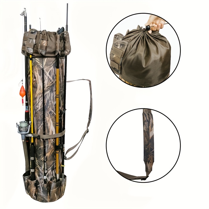 Waterproof Multifunctional Fishing Rod Bag Holder Portable - Temu France