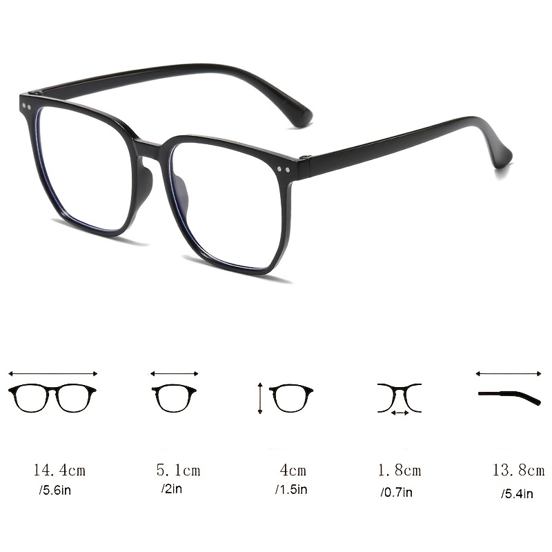 Vintage Oval Transparent Glasses Light Blocking Spectacles
