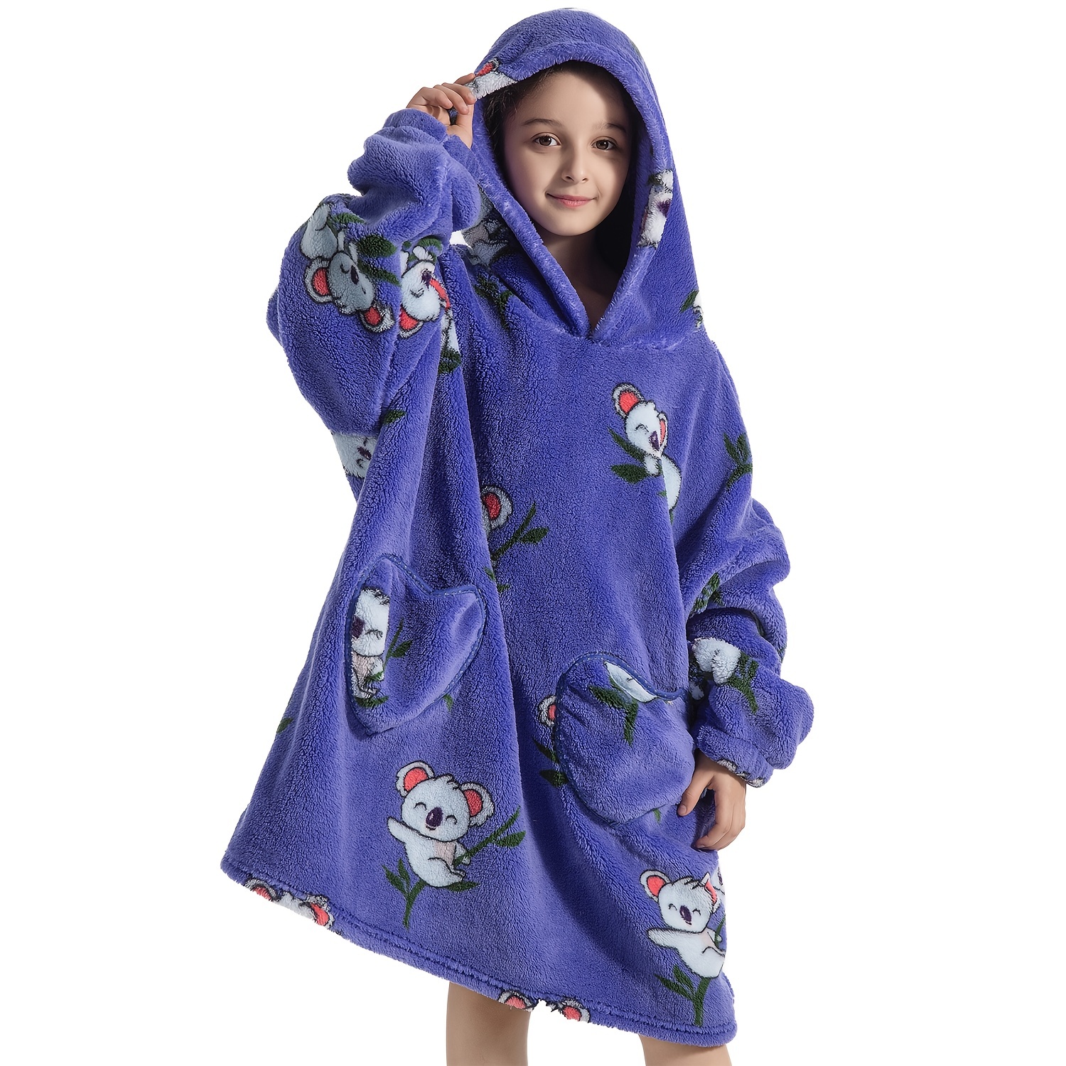 1pc Kids Oversized Hoodie Blanket Sweatshirt Pullover Super - Temu Canada