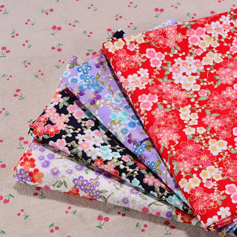 1pc 150 59 37 4in Bronzing Quilting Fabric Cotton Craft DIY Doll Clothes Fabric