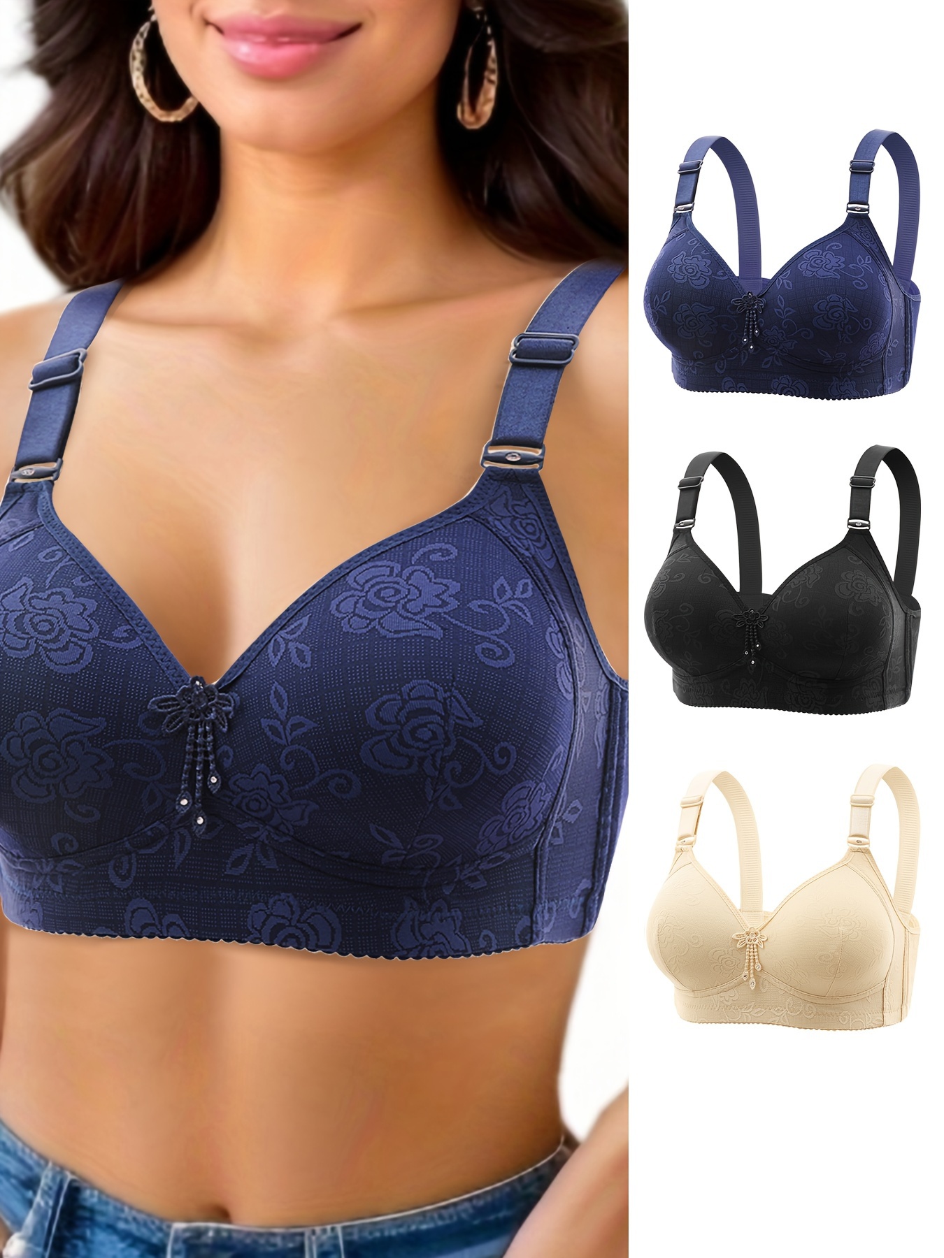 Bra For Seniors Goldies Bra For Older Women Seamless Stretch Wirefree  Lightly Bra For Women Gift For Mother'S Day Push Up Bras For Ladies Strapless  Bra Lace Underwire 