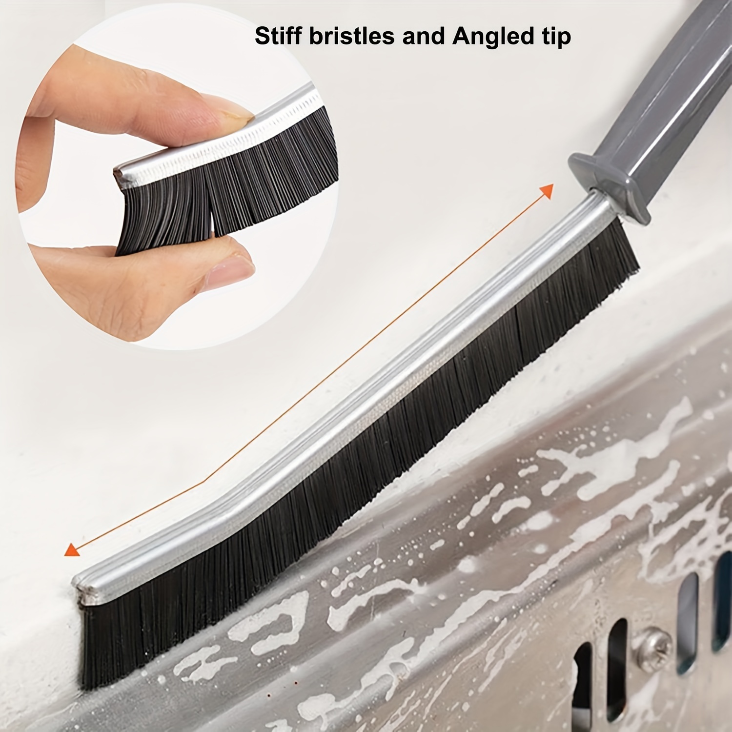 4 Pcs Hard Bristle Crevice Cleaning Brush, Multifunctional Gap