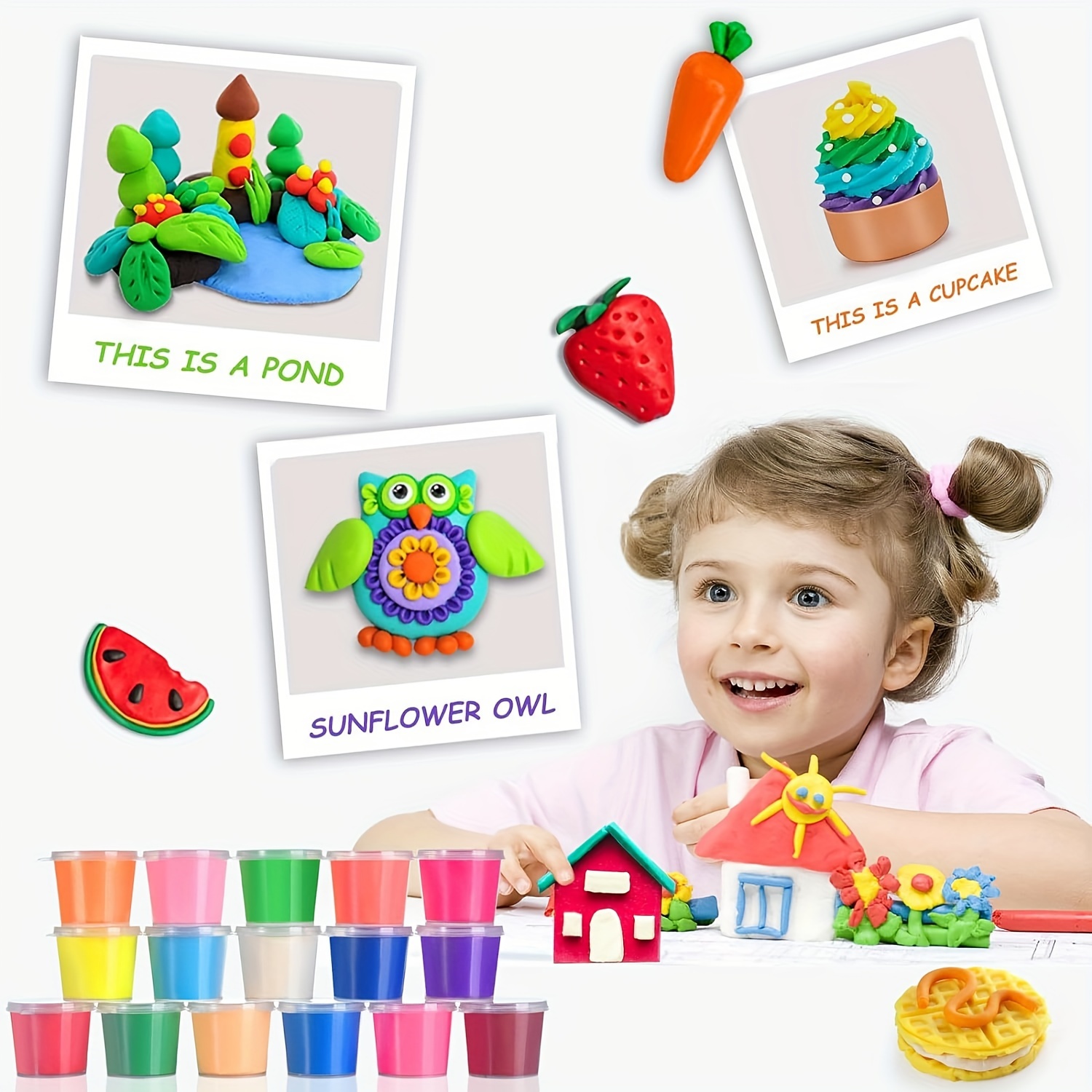 Dough Sets For Kids, Playdough Tool Set For Toddlers, Cow Play Clay Sets  Make 4 Creations Noodles 9 Ice Creams Dough Play With Kitchen Tools