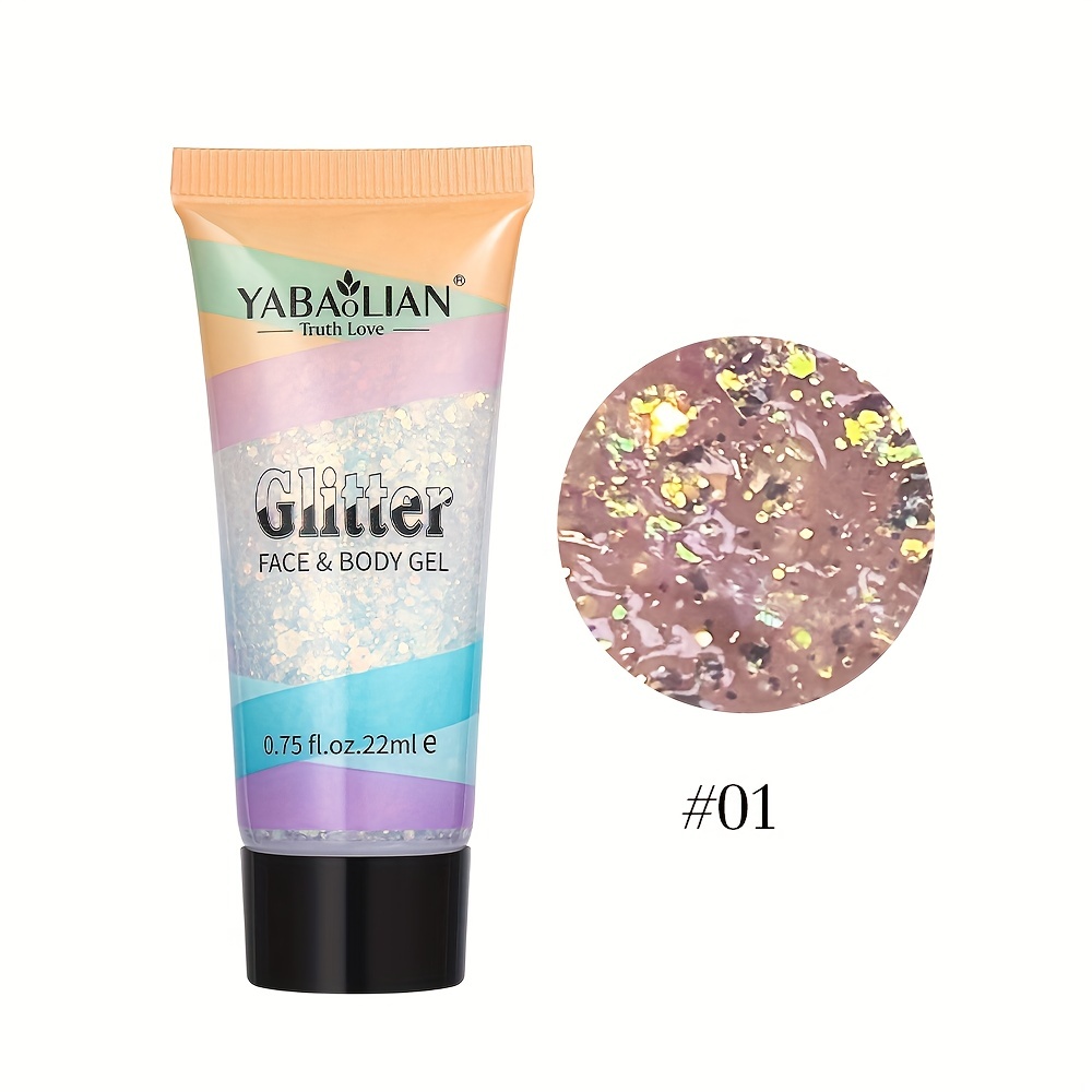 Mermaid Sequins Body Glitter Gel Make Up Long Lasting - Temu