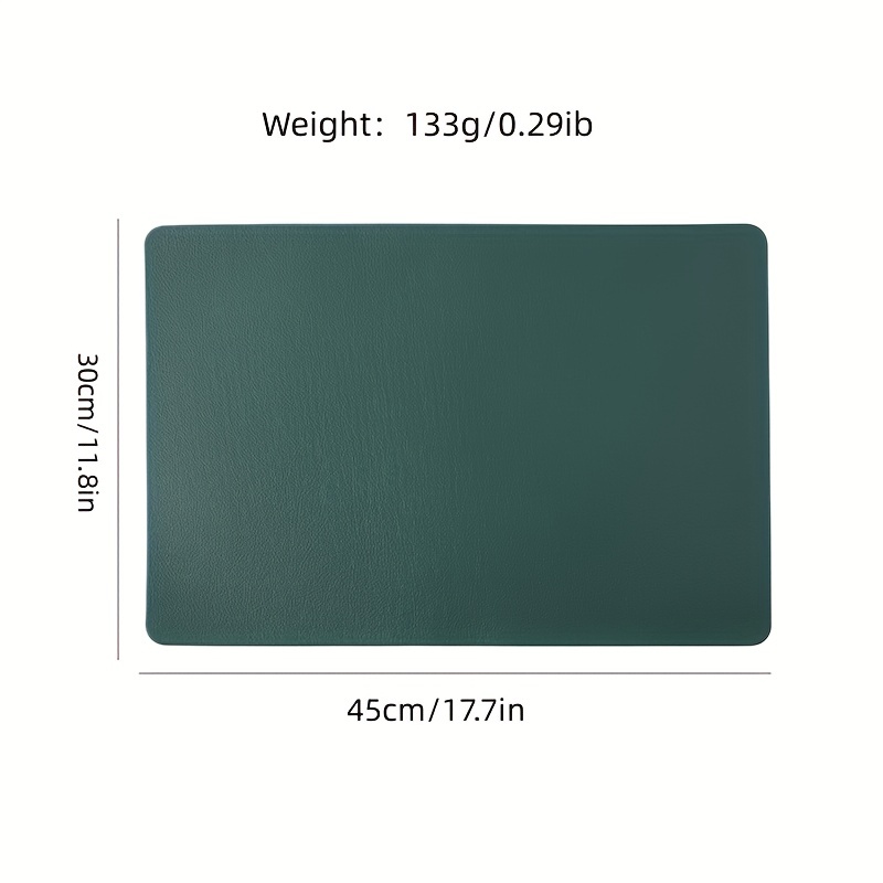 4Pcs PU Leather Placemat - Easy to Clean, Waterproof, Heat Insulation Pad