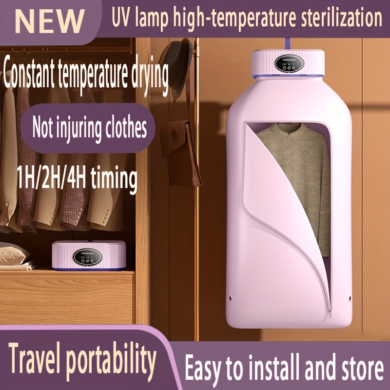 Foldable Clothes Dryer With Plug Smart Touch Screen Quick - Temu