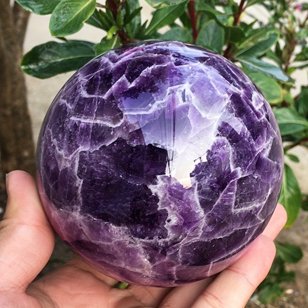 Polished Amethyst Crystal Ball