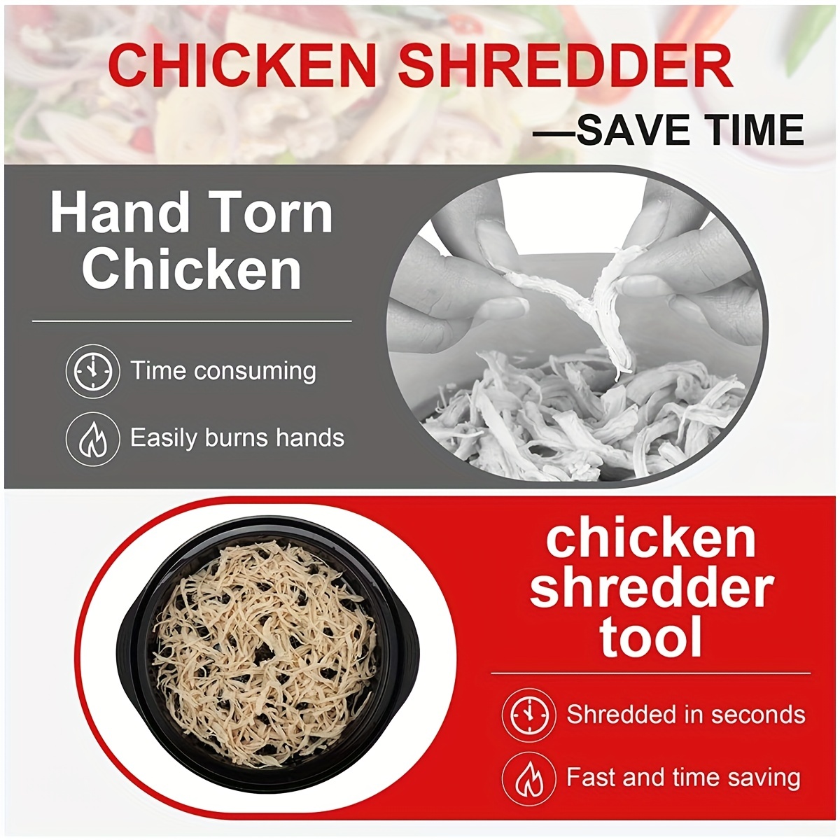  Chicken Shredder Bowl Twist Tool