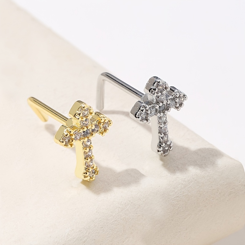  Mens Inverted Cross Stud Earrings Boys Hip Hop