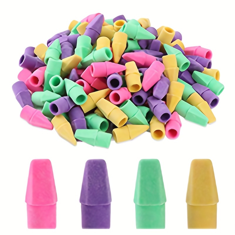 30pcs Erasers For Pencils, Pencil Top Erasers, Eraser Cap, students, Cap  Tops, Topper Erasers