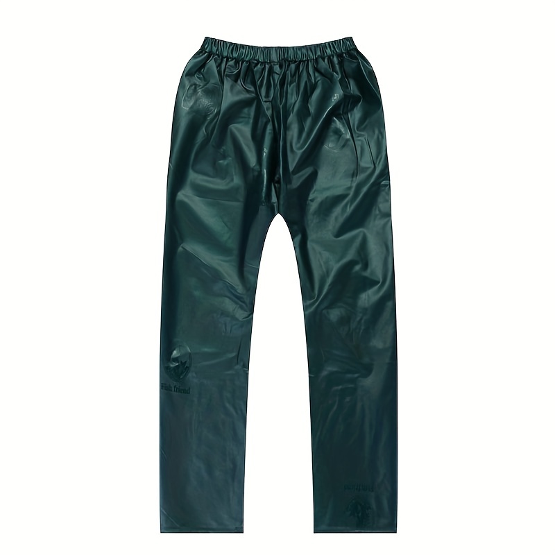 raincoat and rainpants pvc sea   cloth pearlescent suit fishing agriculture mining construction outdoor crowd use split style   with zipper details 3
