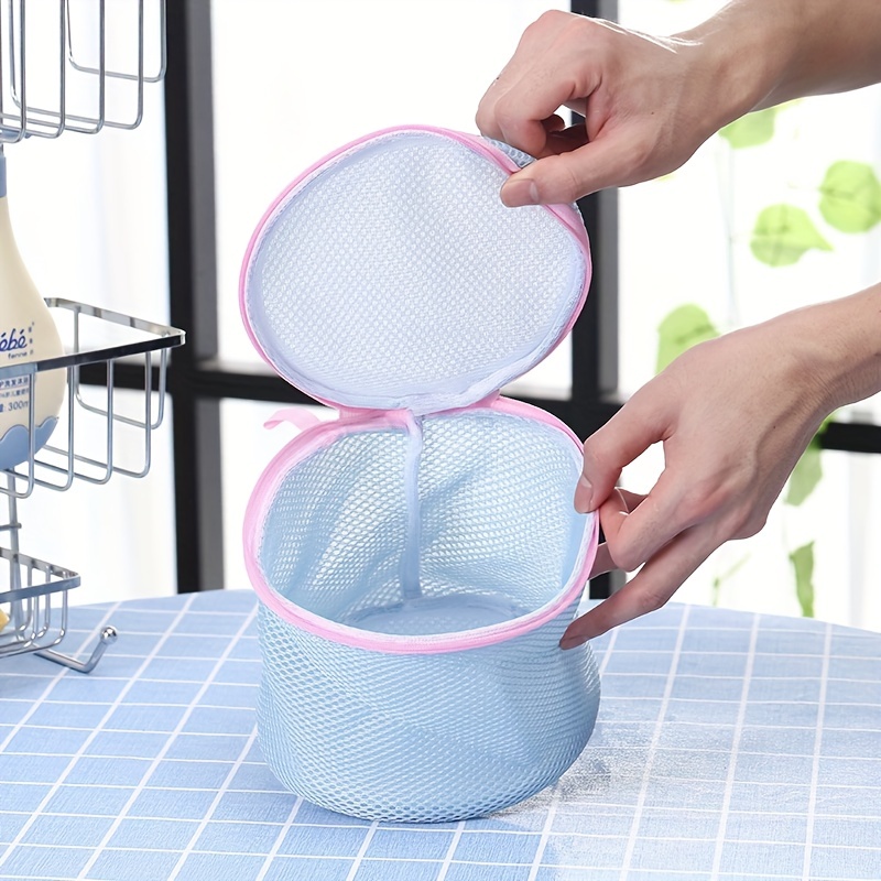 Anti-deformation Underwear Bag With Zipper High-quality Creative Polyester  3d Cup Shape Design Laundry Bra Meshs Bags