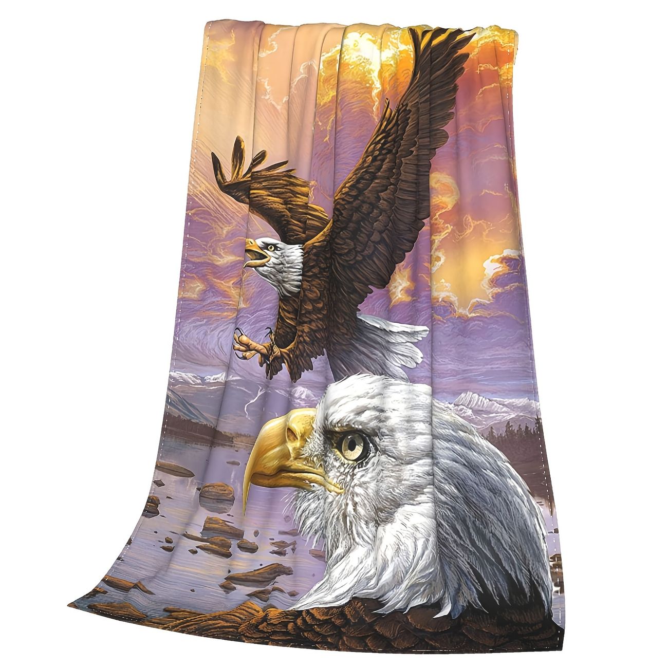 1pc Eagle Pattern Blanket Fleece Throw Cute Animal Lover Lightweight Super  Soft Flannel Blankets For Bed Chair Ultra Soft Micro Fleece Blanket - Home  & Kitchen - Temu