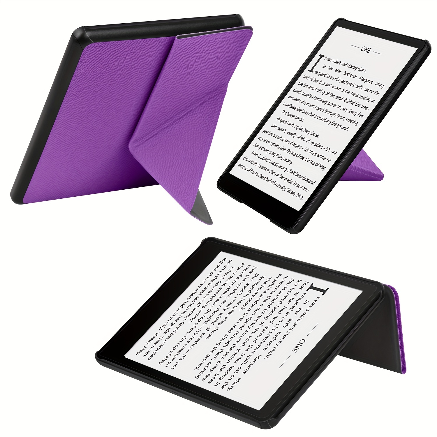 Pour PQ94WIF Coque arrière rigide en cuir PU pour Kindle
