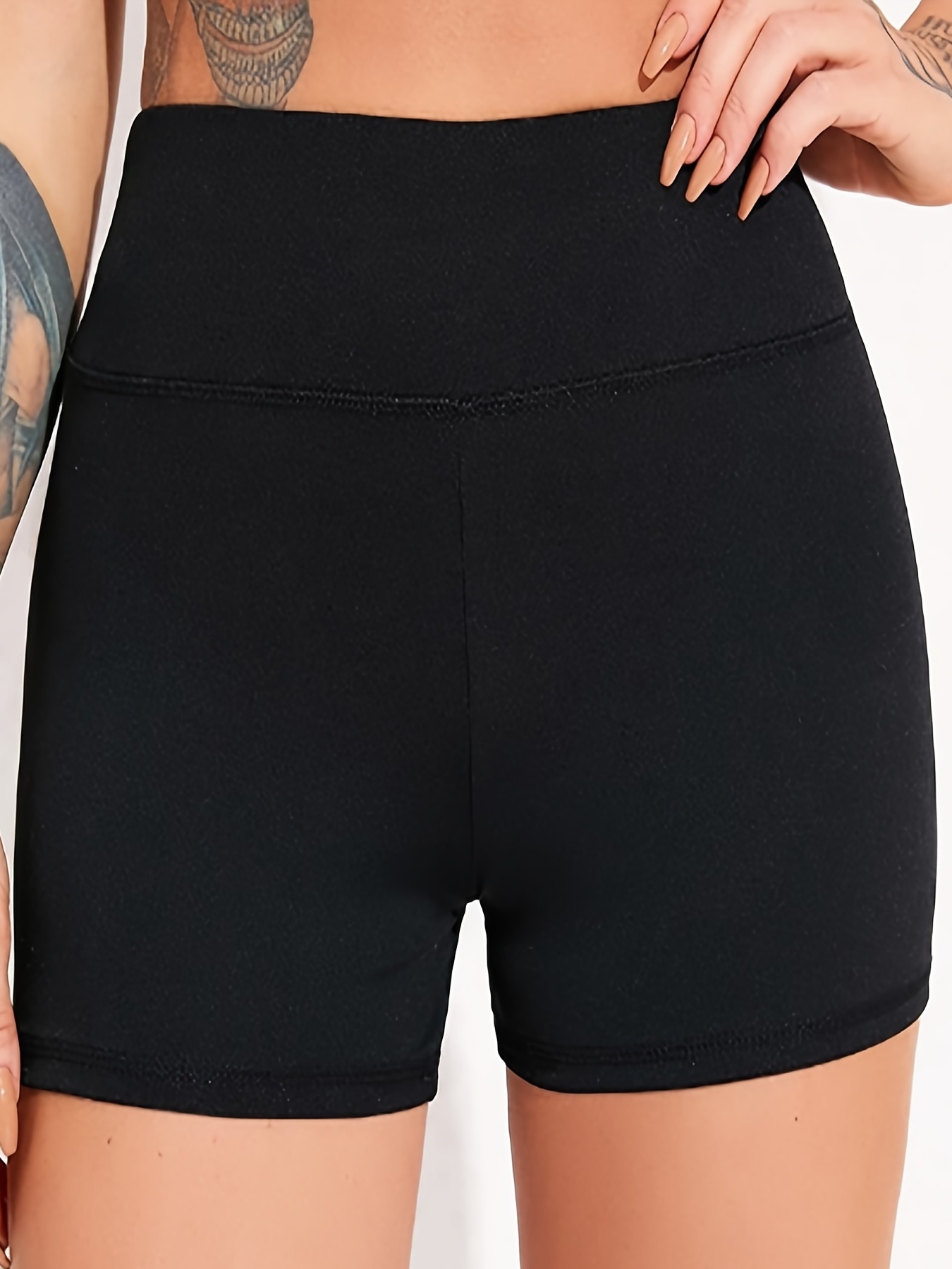 Color Contrast Workout Shorts Butt Gym High Waisted Yoga - Temu