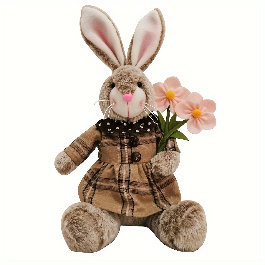 Easter Bunny Plush Vintage Rabbit Plush Toy Soft Plush Toys Huggable &  Washable Birthday Gift For Kids Babies Home Decor - AliExpress