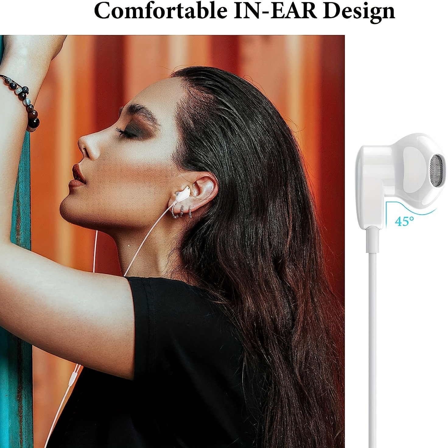 USB C Headphones for Samsung Galaxy S23 Ultra S22 S21 FE S20 A54 A53 USB C  Earphones with Microphone in-Ear Headphones Wired Earbuds USB Type C