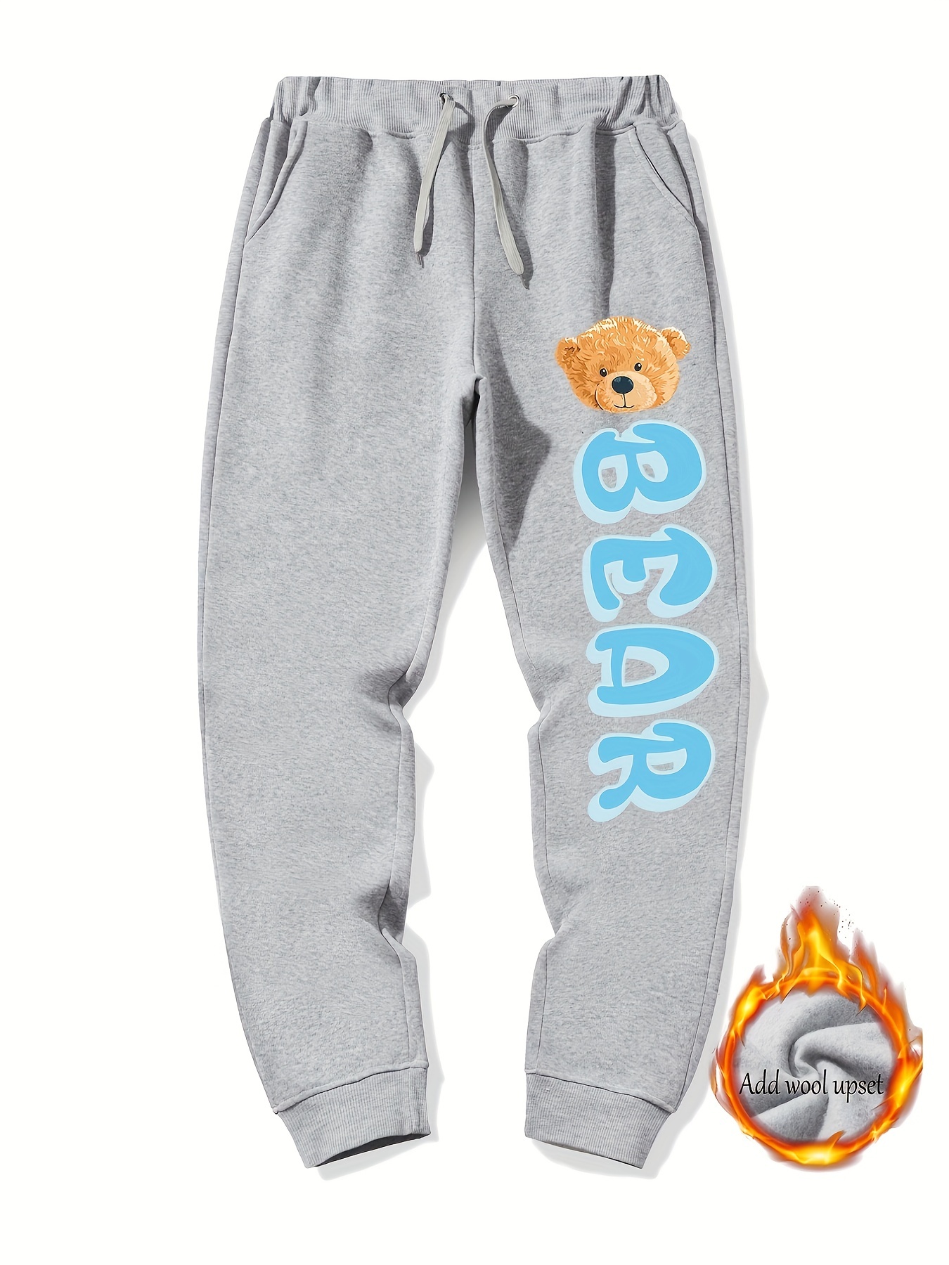 Bear Pattern Casual Graphic Joggers Men's Sweatpants Spring Summer