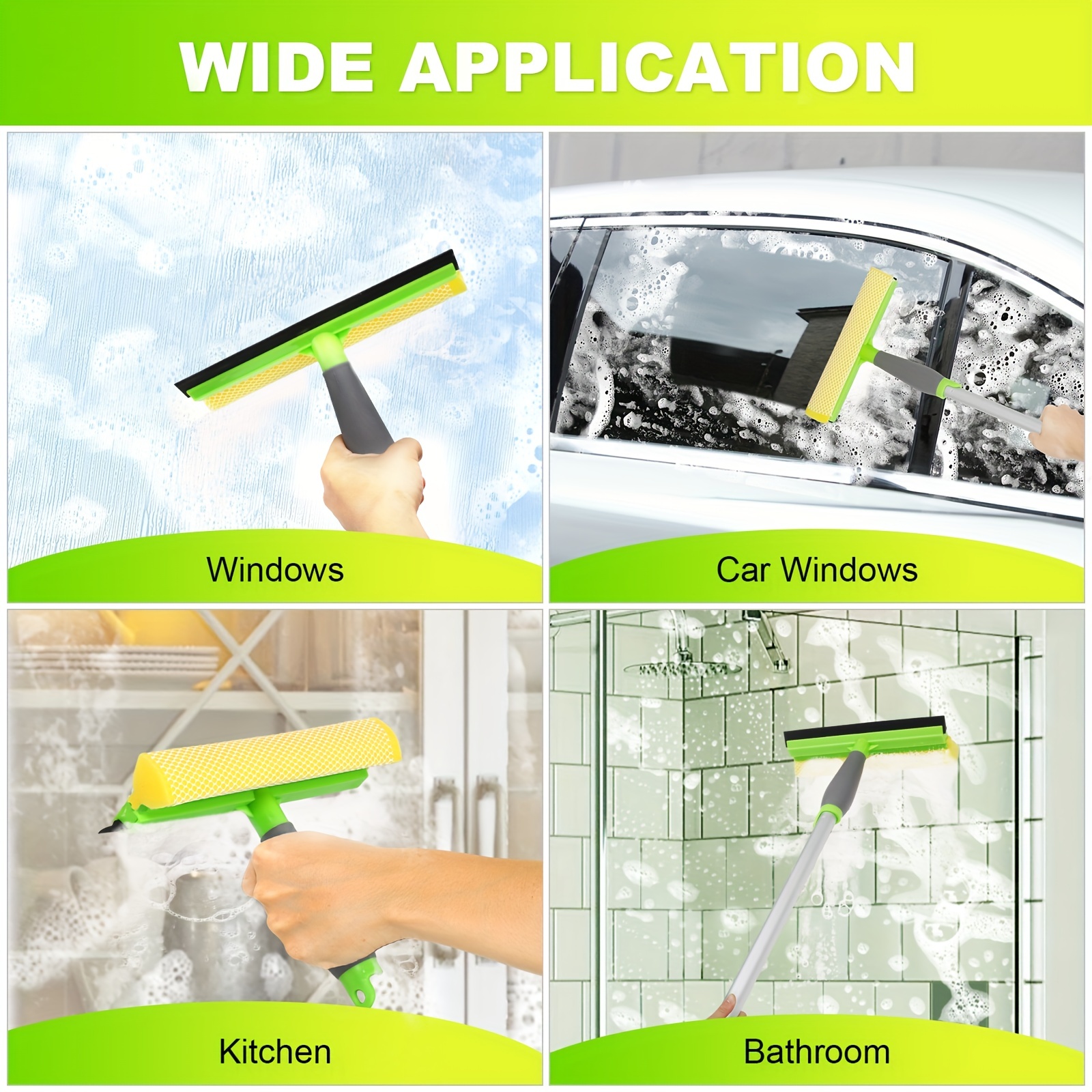 2 in 1 Professional All purpose Window Squeegee For Car - Temu