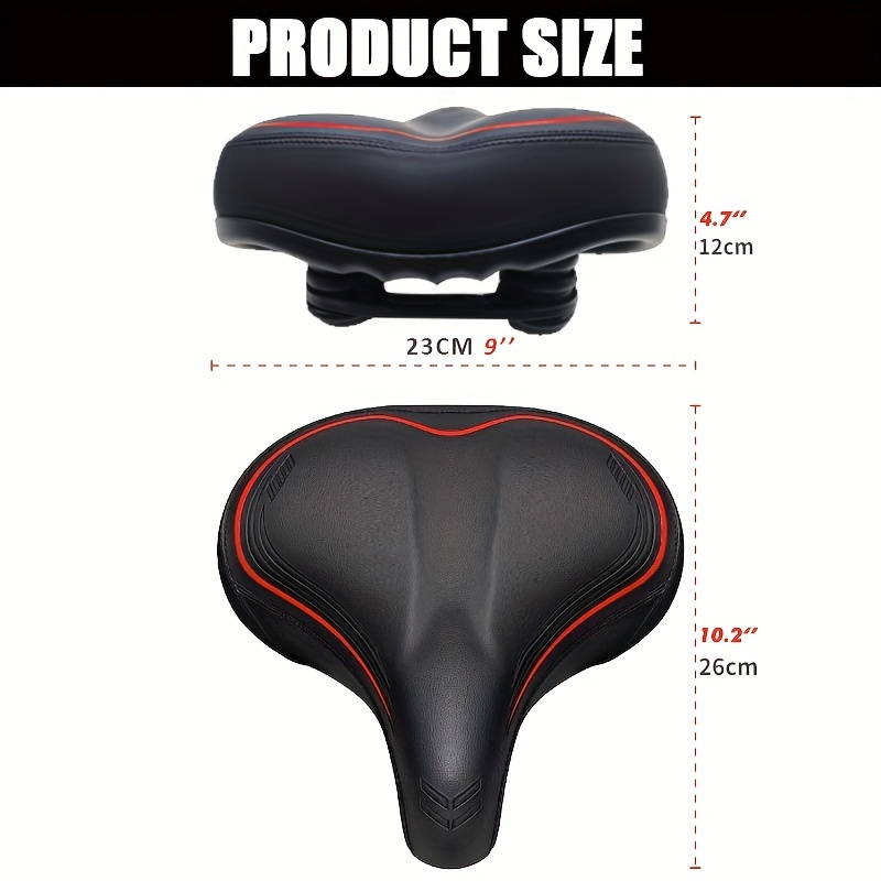 1pc Bike Seat Cushion - Gel Padded Bike Seat Cover For Men Women Comfort,  Extra Soft Exercise Bicycle Seat Compatible With Peloton, Outdoor & Indoor