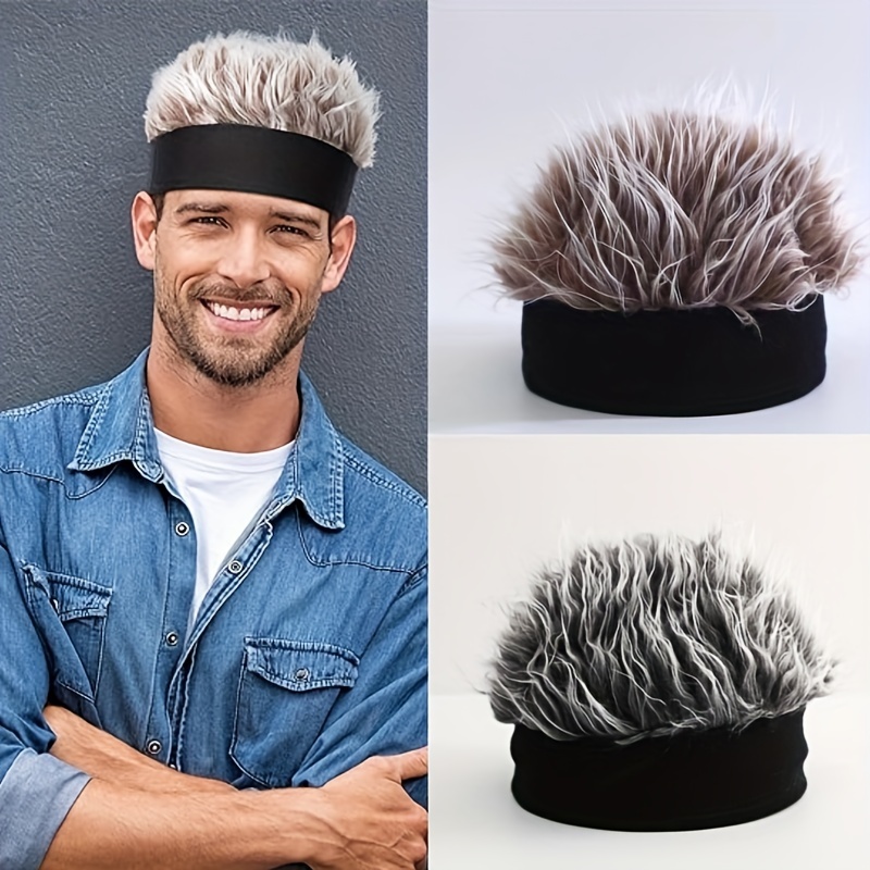 Men Hat Hair - Temu