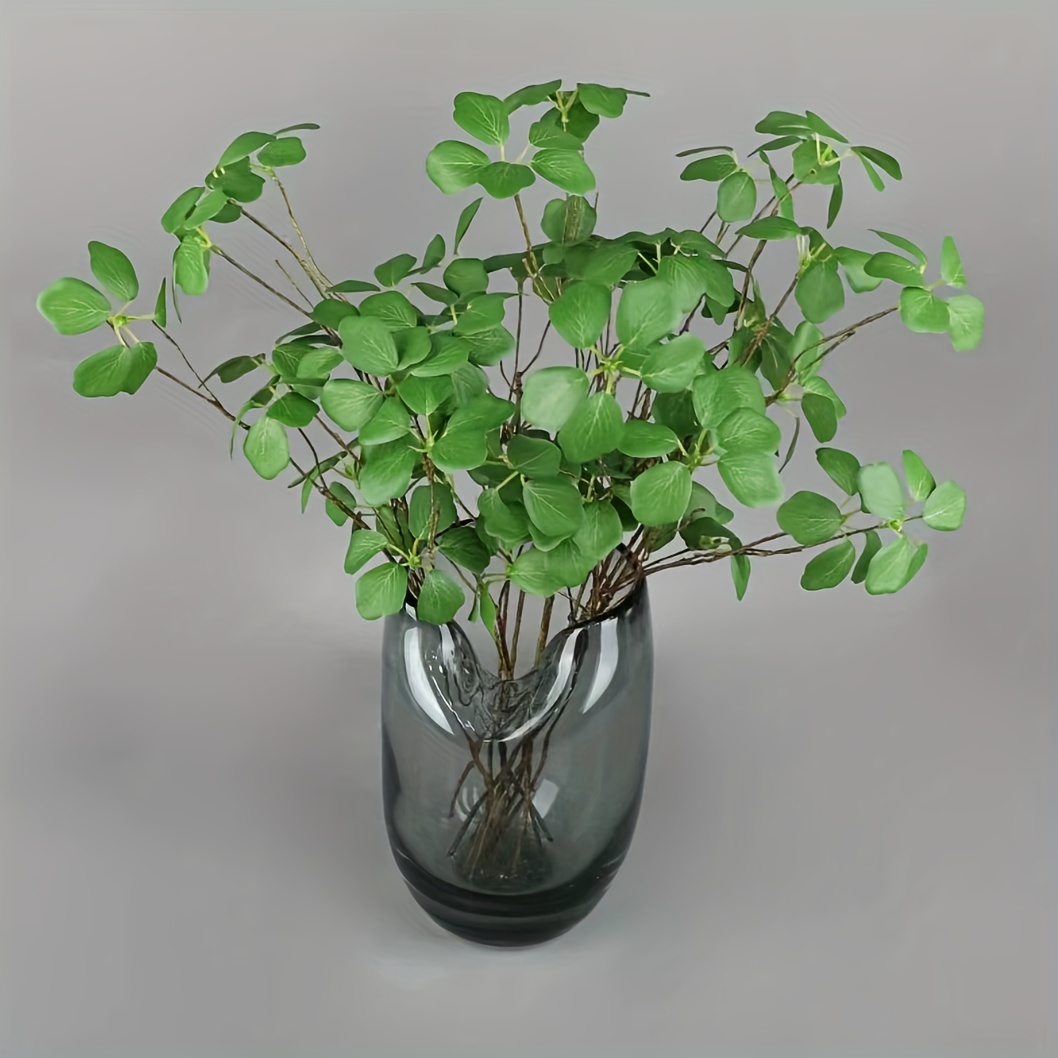 Artificial Lotus Leaf Stems Faux Green Stems Branches Leaf - Temu
