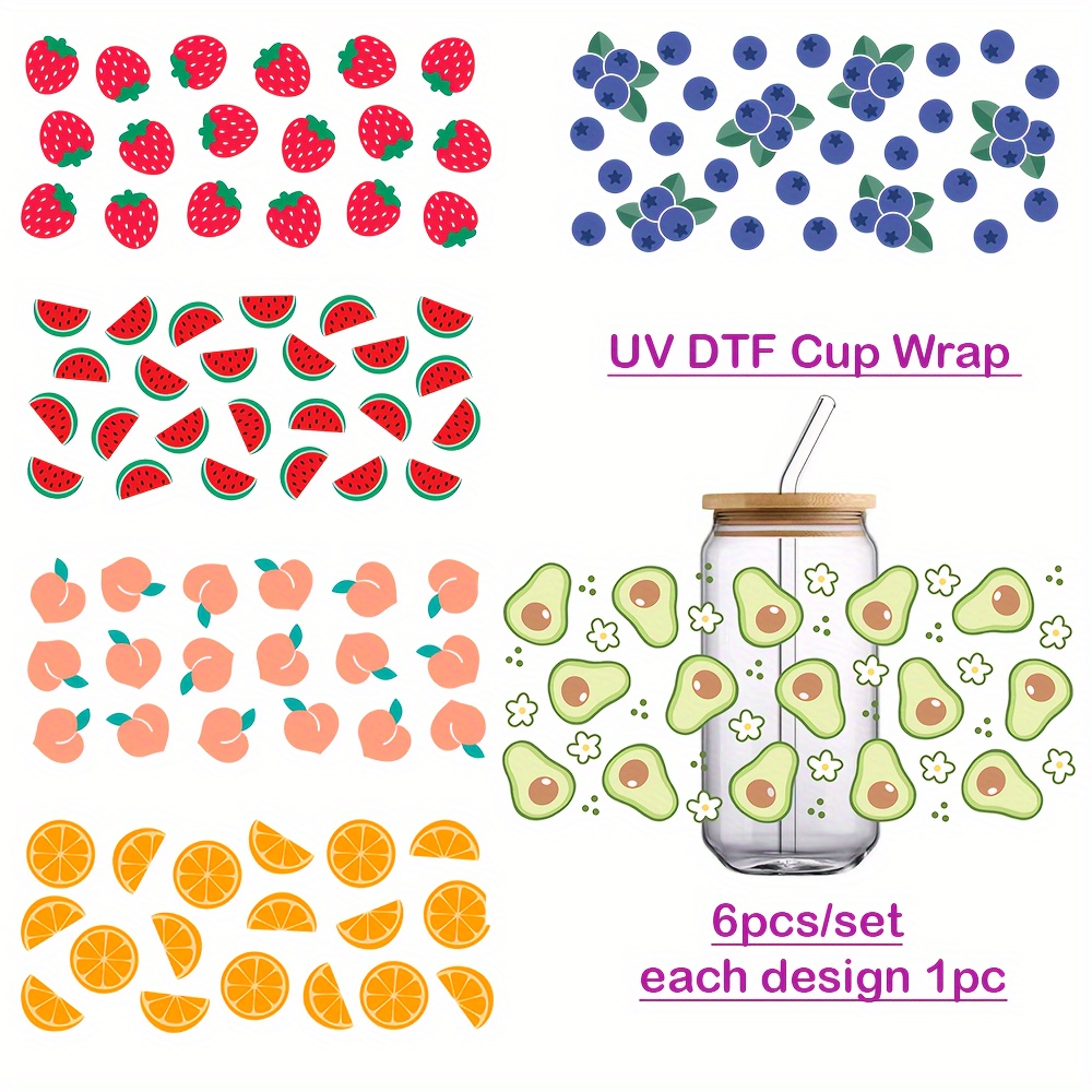 UV DTF wraps for 16oz can style (can be cut and placed on any size)