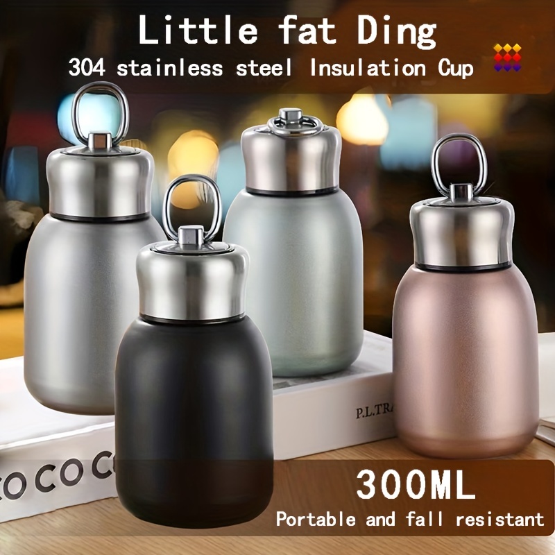  Mini Thermal Mug, 10oz/300ML Mini Thermos Mug Leak Proof Vacuum  Flasks Travel Thermos Cup Portable Stainless Steel Drink Water Bottle for  Indoor and Outdoor (Rose Gold): Home & Kitchen