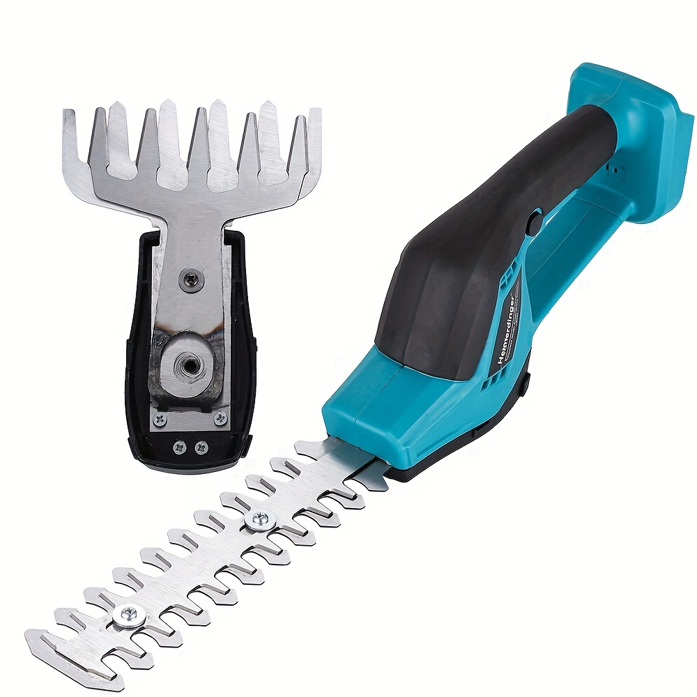 Desbrozadora eléctrica de 24 V, inalámbrica, 3 en 1, con ruedas, cortador  de cepillo para cortar césped con 3 tipos de cuchillas, herramientas de