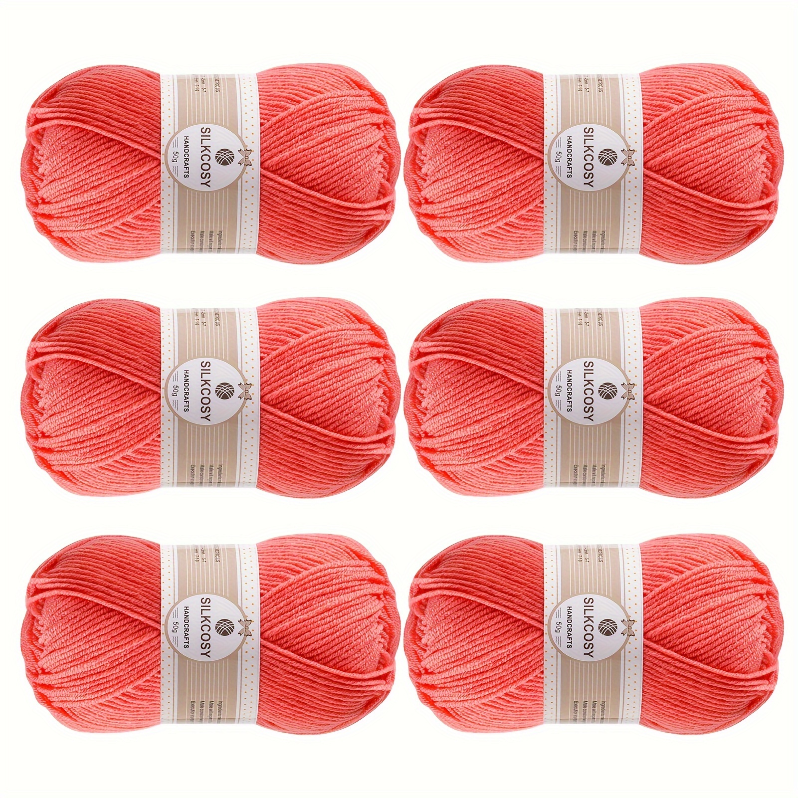 Acrylic Yarn For Crocheting And Knitting 4plys Soft Warm - Temu United Arab  Emirates