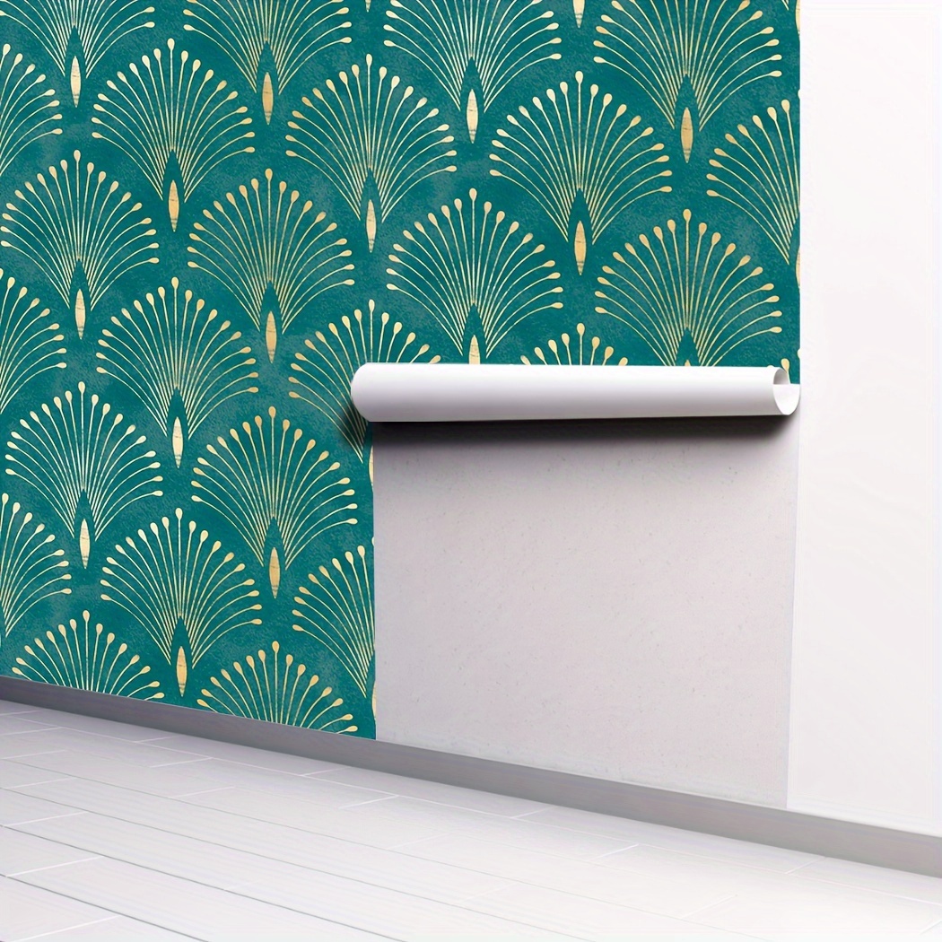 Golden Lines Wallpaper Self Adhesive Wallpaper, Removable