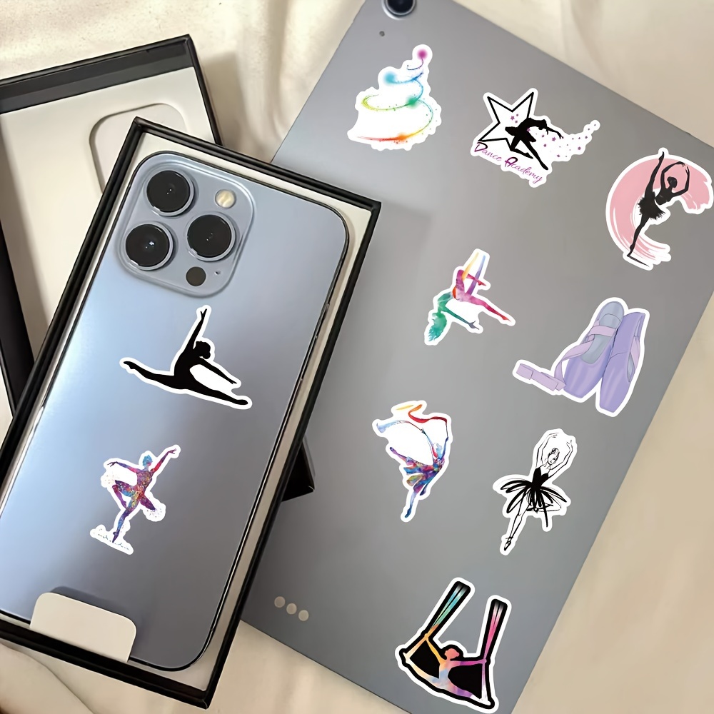 Elegant Ballet Water Bottle Stickers Waterproof Phone Laptop - Temu