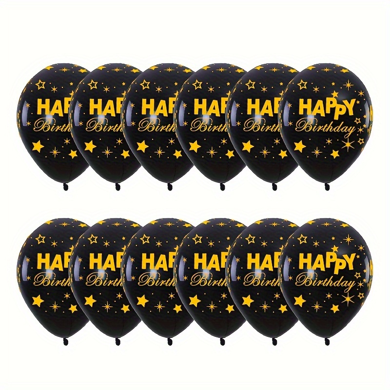 120pcs 5in Globos Negros Globos Látex Negros Fiestas - Temu