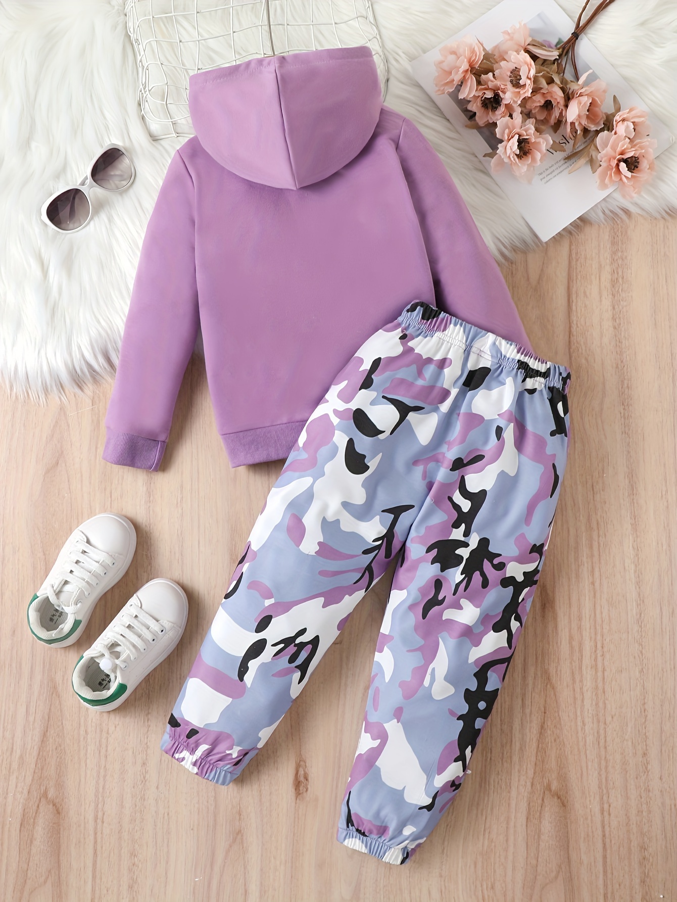 BABYGIRL HOODIE PULLOVER AND PANTS SET