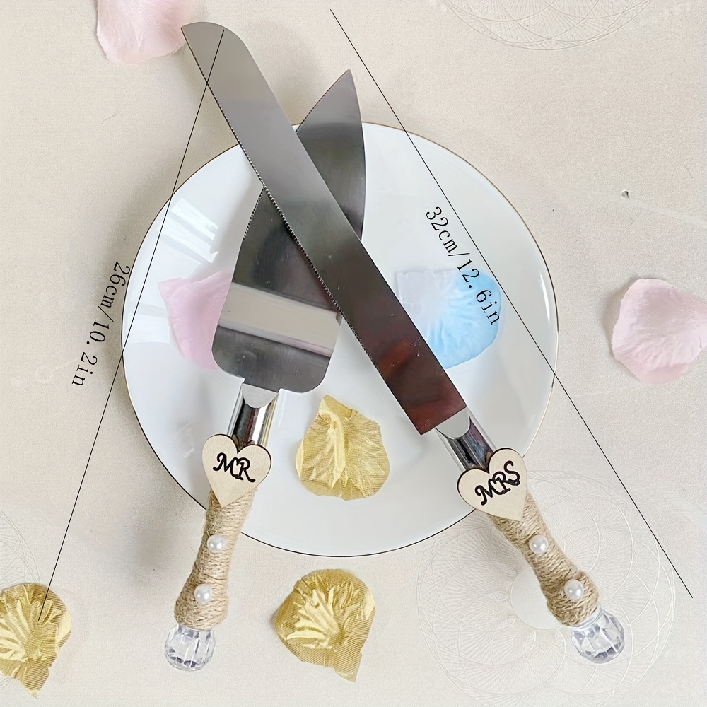 Gold Wedding Cake Knife & Server - Better Together – Honey Fawn Boutique