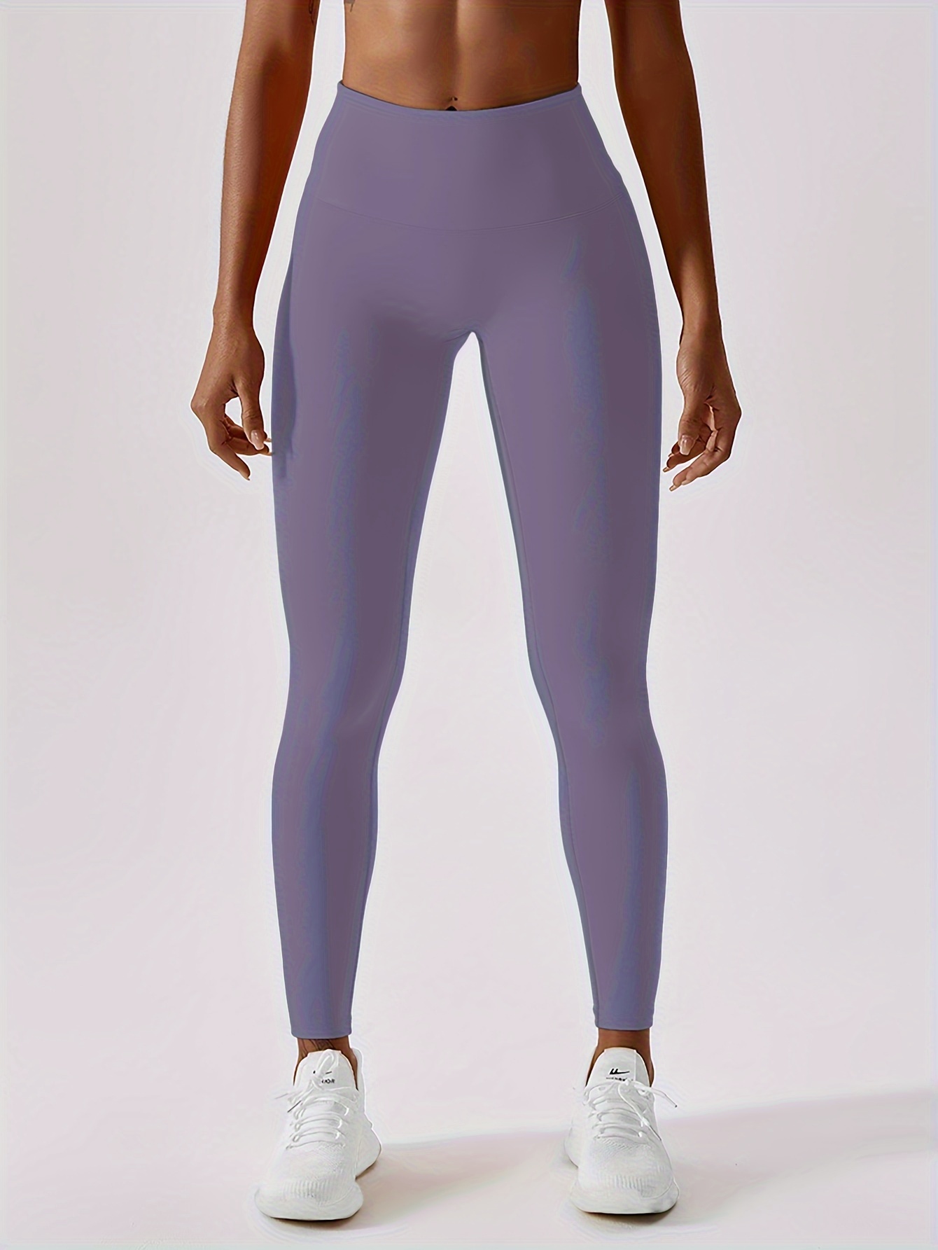 Solid Color Butt Lifting Moisture Wicking Yoga Pants High - Temu