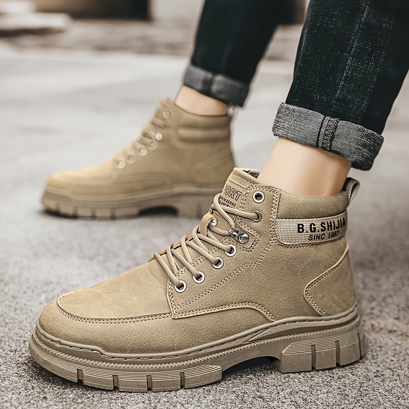 Mens Boots 2023 New Casual Ankle Boots Outdoor Since 1921 High Top Work  Shoes Spring And Summer - Men's Shoes - Temu Poland