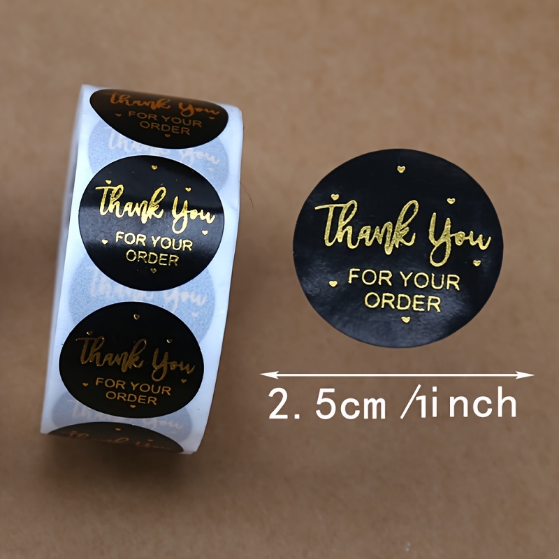 thank You For Your Purchase Stickers Gold Seal Labels - Temu United Arab  Emirates