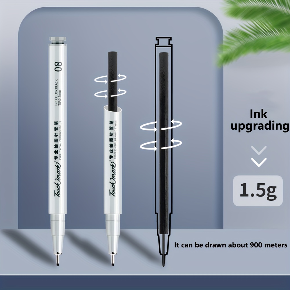 Drawing Needle Pen Set Black Hook Pen, Drawing Pen Line Draft Pen Special  For Art Students Christmas, Halloween, Thanksgiving Gift - Temu Japan
