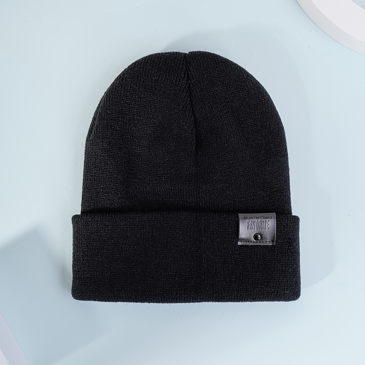 Men's Knitted Hat And Gloves Set