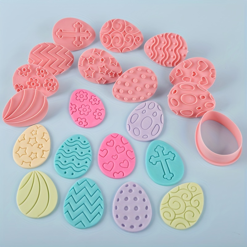 Easter Cookie Cutter Set, 8 PCS Plastic Biscuit Cutters, Funny Cartoon  Cookie Cutters, Easter Biscuit Cutters for DIY Cookie Baking Happy Easter  Eggs