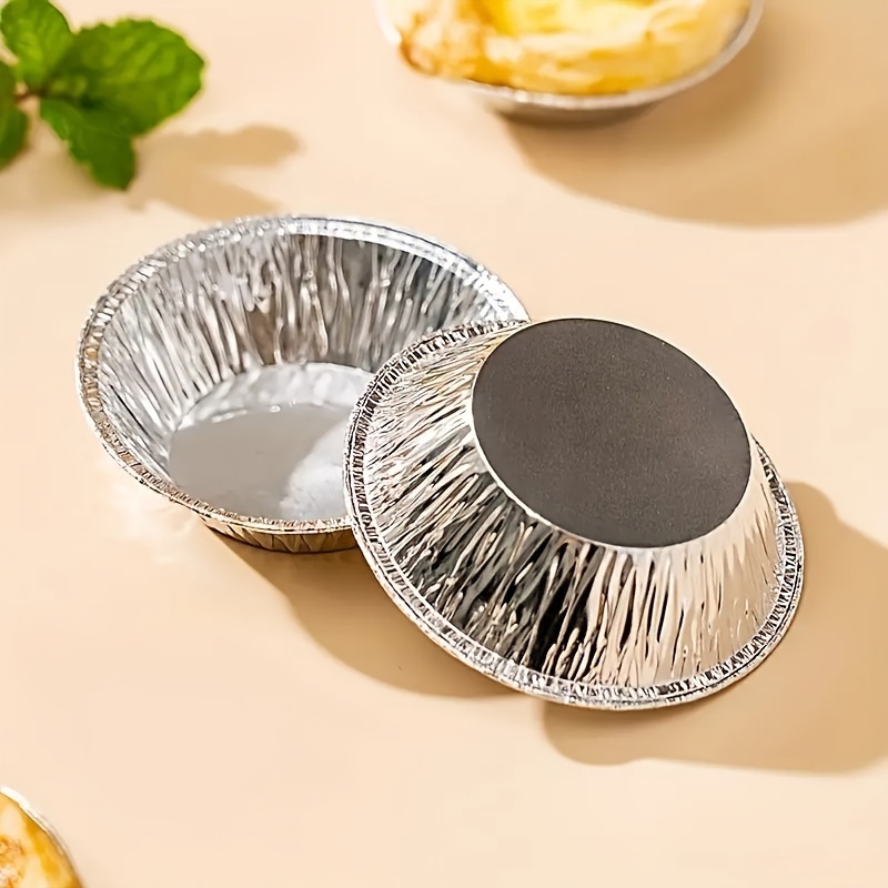 5pcs Dessert Paper Cup Cake Bowl Aluminum Foil Cupcake Liners Air Fryer  Special Bowl Pudding Cake Mold Baking Tool